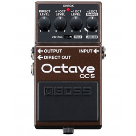 OC-5 Pedal Compacto Octavador con la última tecnología de tracking por BOSS